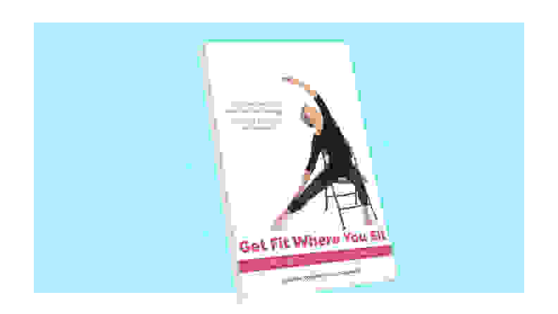 Get Fit Where You Sit cover against a blue background.